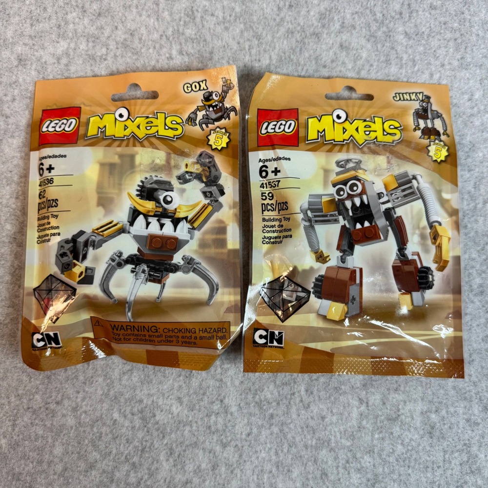 LEGO Mixels Series 5 Klinkers Gox 41536 Jinky 41537 Retired Building Sets Lot